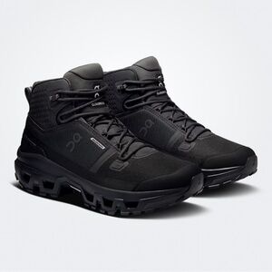 WORN ONCE On Running Men's Black Cloudrock Waterproof Boots 9